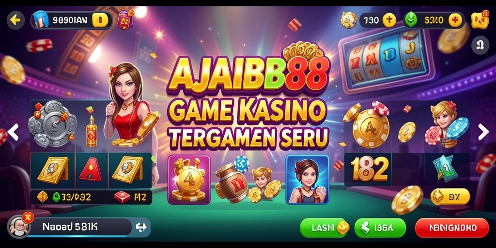 Screenshot AJAIB88 menampilkan permainan Kasino yang seru dan interaktif.