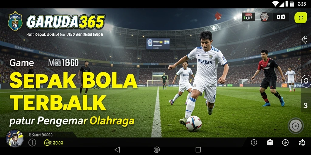 Tampilan gameplay GARUDA365 yang seru dalam aksi sepak bola.