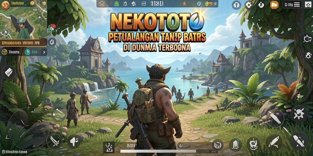 Tampilan gameplay menakjubkan di dunia terbuka NEKOTOTO.